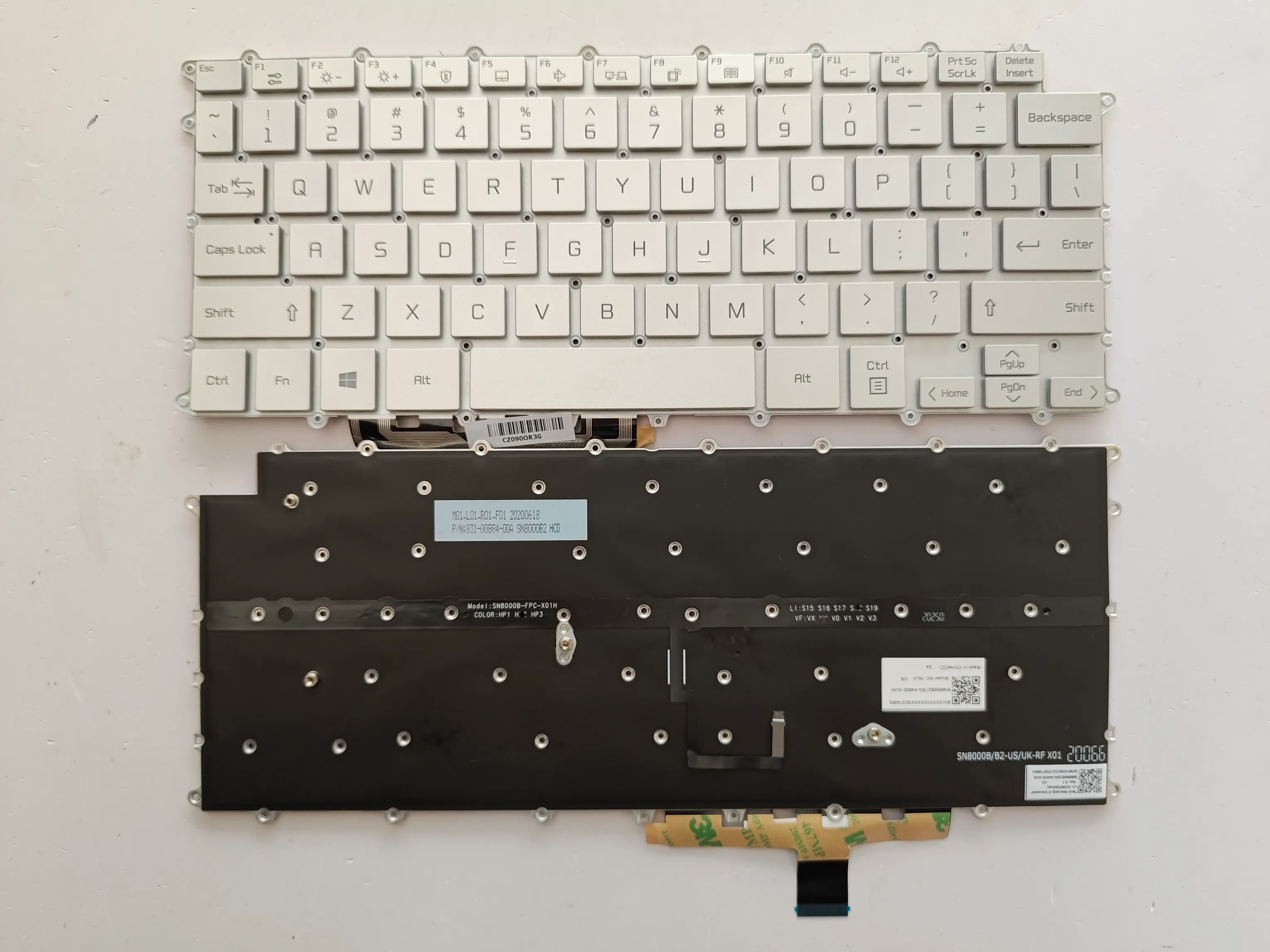 Picture of Laptop US keyboard forNew Replacement Keyboard Laptop For LG 14Z90P SILVER Backlit US US Layout